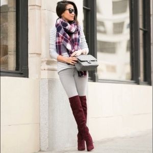 EUC Joie Stretch Suede 3” Stiletto Knee High Boots